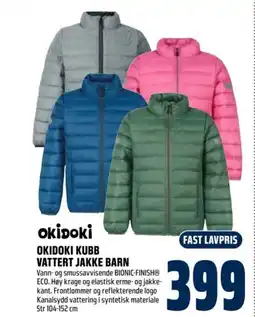 Coop Obs OKIDOKI KUBB VATTERT JAKKE BARN tilbud