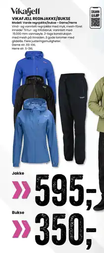 Sport Outlet VIKAFJELL REGNJAKKE/BUKSE tilbud
