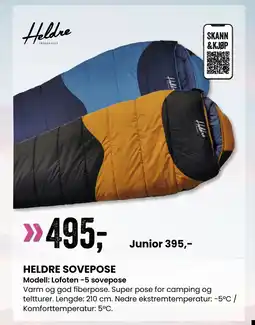 Sport Outlet HELDRE SOVEPOSE tilbud