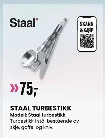 Sport Outlet STAAL TURBESTIKK tilbud