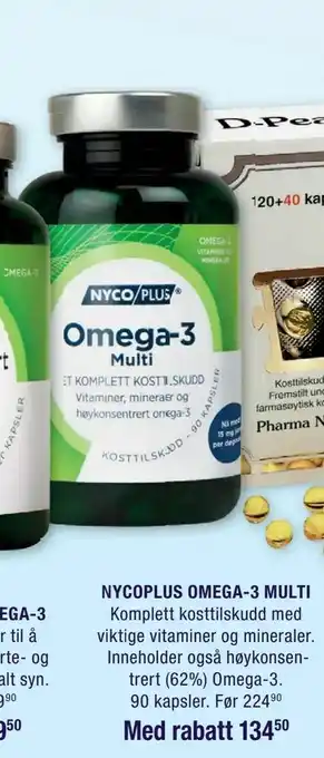 Ditt Apotek Nycoplus omega-3 multi tilbud