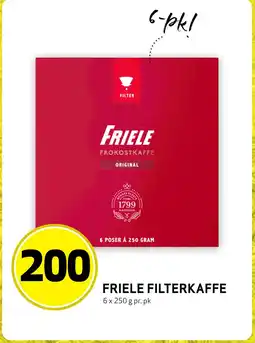 Bunnpris FRIELE FILTERKAFFE tilbud