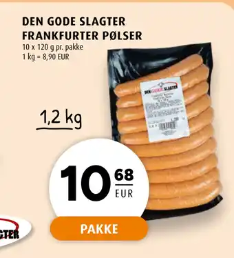 Scandinavian Park DEN GODE SLAGTER FRANKFURTER PØLSER tilbud