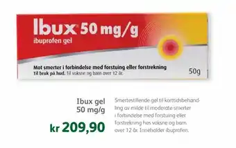 Vitusapotek Ibux gel 50 mg/g tilbud
