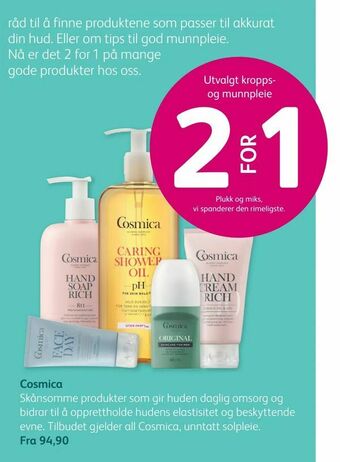 Vitusapotek Cosmica tilbud