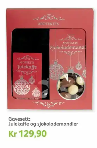 Vitusapotek Gavesett: Julekaffe og sjokolademandler tilbud
