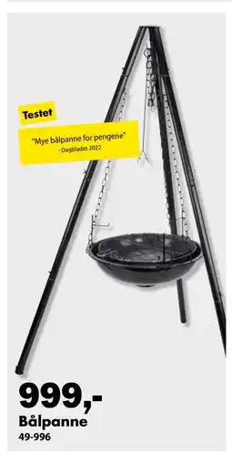 Biltema Bålpanne tilbud