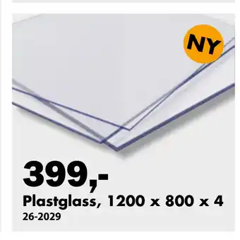 Biltema Plastglass, 1200 x 800 x 4 tilbud