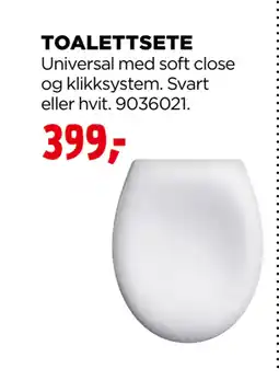 jem & fix TOALETTSETE tilbud