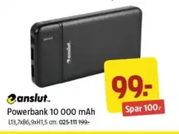 Jula Powerbank 10 000 mAh tilbud