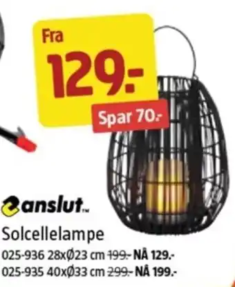 Jula Solcellelampe tilbud