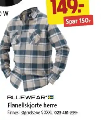 Jula Flanellskjorte herre tilbud