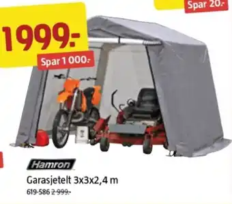 Jula Garasjetelt 3x3x2,4 m tilbud