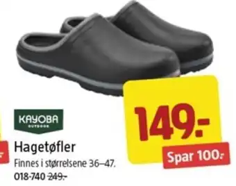 Jula Hagetøfler tilbud