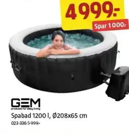 Jula Spabad 1200 l, Ø208x65 cm tilbud