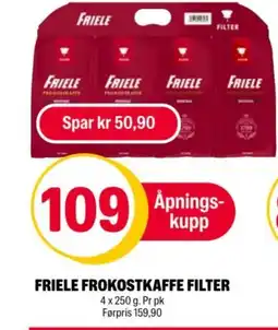 Coop Extra FRIELE FROKOSTKAFFE FILTER tilbud