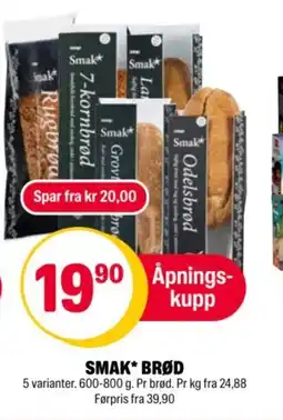 Coop Extra SMAK BRØD tilbud