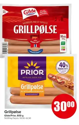 Spar Grillpølse tilbud