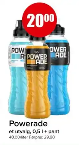 Spar Powerade tilbud