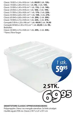 JYSK SMARTSTORE CLASSIC OPPBEVARINGSBOKS tilbud