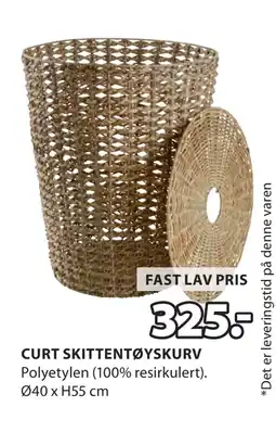 JYSK CURT SKITTENTØYSKURV tilbud