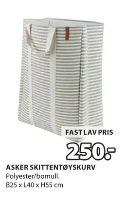 JYSK ASKER SKITTENTØYSKURV tilbud