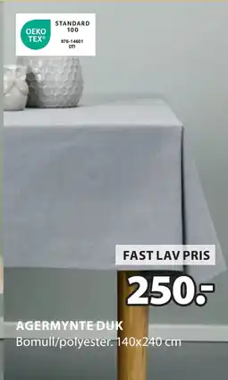 JYSK AGERMYNTE DUK tilbud
