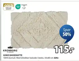 JYSK GIMO BADEMATTE tilbud