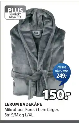 JYSK LERUM BADEKÅPE tilbud