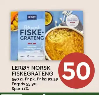 Coop Mega LERØY NORSK FISKEGRATENG tilbud