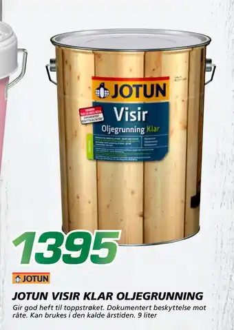 Coop Byggmix JOTUN VISIR KLAR OLJE GRUNNING tilbud