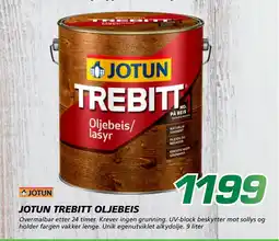 Coop Byggmix JOTUN TREBITT OLJEBEIS tilbud