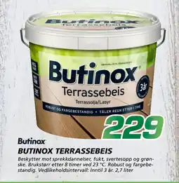 Coop Byggmix BUTINOX TERRASSEBEIS tilbud