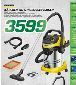 Coop Byggmix KÄRCHER WD 6 P GROVSTØVSUGER tilbud