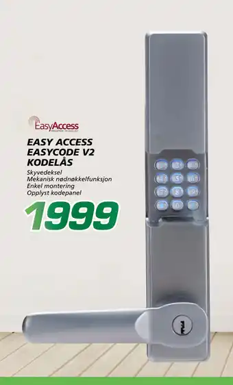 Coop Byggmix EASY ACCESS EASYCODE V2 KODE LÅS tilbud