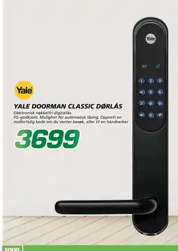 Coop Byggmix YALE DOORMAN CLASSIC DØRLÅS tilbud