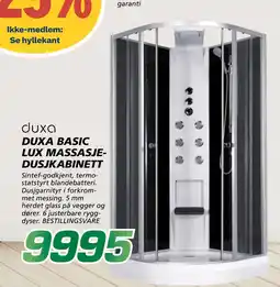 Coop Byggmix DUXA BASIC LUX MASSASJEDUSJ KABINETT tilbud