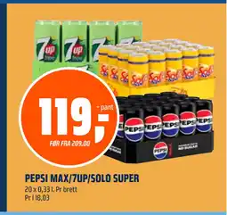 Coop Obs PEPSI MAX/7UP/SOLO SUPER tilbud