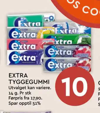 Coop Mega EXTRA TYGGEGUMMI tilbud