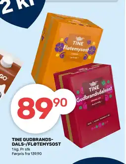 Coop Marked TINE GUDBRANDSDALS-/FLØTEMYSOST tilbud