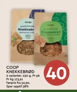 Coop Mega COOP KNEKKEBRØD tilbud