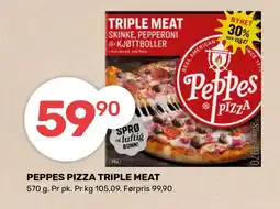 Coop Marked PEPPES PIZZA TRIPLE MEAT tilbud