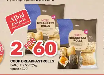 Coop Marked COOP BREAKFASTROLLS tilbud