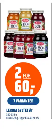Coop Obs LERUM SYLTETØY tilbud