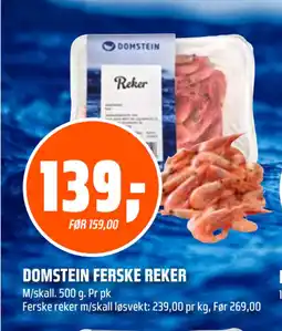 Coop Obs DOMSTEIN FERSKE REKER tilbud