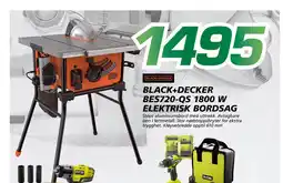 Coop Byggmix BLACK+DECKER BES720-QS 1800 W ELEKTRISK BORDSAG tilbud