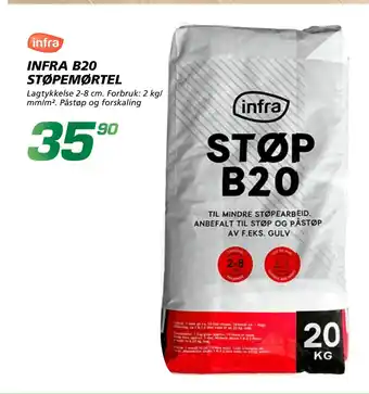 Coop Byggmix INFRA B20 STØPEMØRTEL tilbud