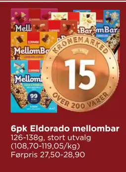 Meny 6pk Eldorado mellombar tilbud