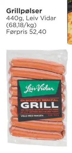 Meny Grillpølser tilbud
