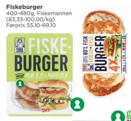 Meny Fiskeburger tilbud